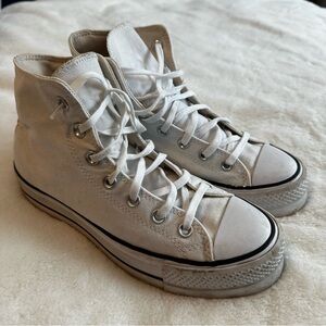 Converse White Platform Sneakers Women’s Size 7.5